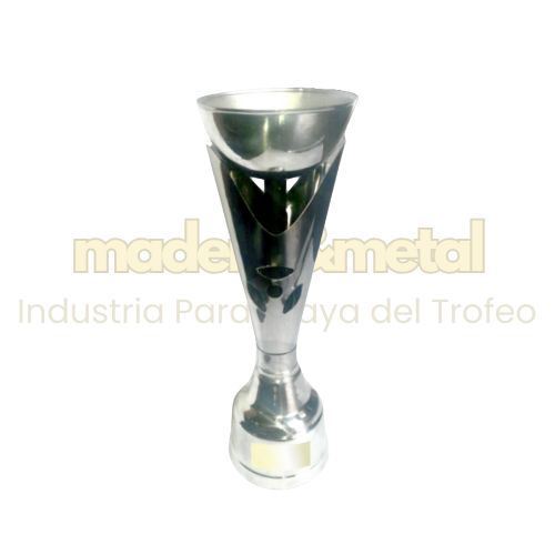Imagen de Copa de acero inox brillante con cortes decorativos - M5.316